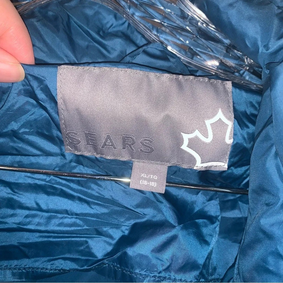 Vintage Sears Down Filled Puffer Jacket XL - Picture 3 of 12